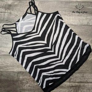 Lane Bryant Zebra Strappy Top/Cami Size 18/20